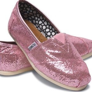 TOMS Classics Pink Glitter